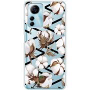 Прозрачный чехол BoxFace ZTE Blade A72s Cotton flowers