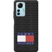 Черный чехол BoxFace ZTE Blade A72s Tommy Print