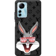 Черный чехол BoxFace ZTE Blade A72s looney bunny