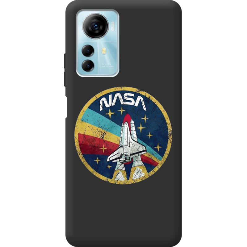 Черный чехол BoxFace ZTE Blade A72s NASA