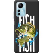 Черный чехол BoxFace ZTE Blade A72s Fish