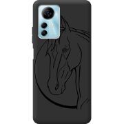 Черный чехол BoxFace ZTE Blade A72s Horse