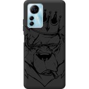 Черный чехол BoxFace ZTE Blade A72s Bear King