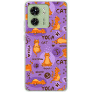 Чехол BoxFace Motorola Edge 40 Yoga Cat