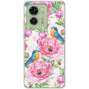 Чехол BoxFace Motorola Edge 40 Birds and Flowers