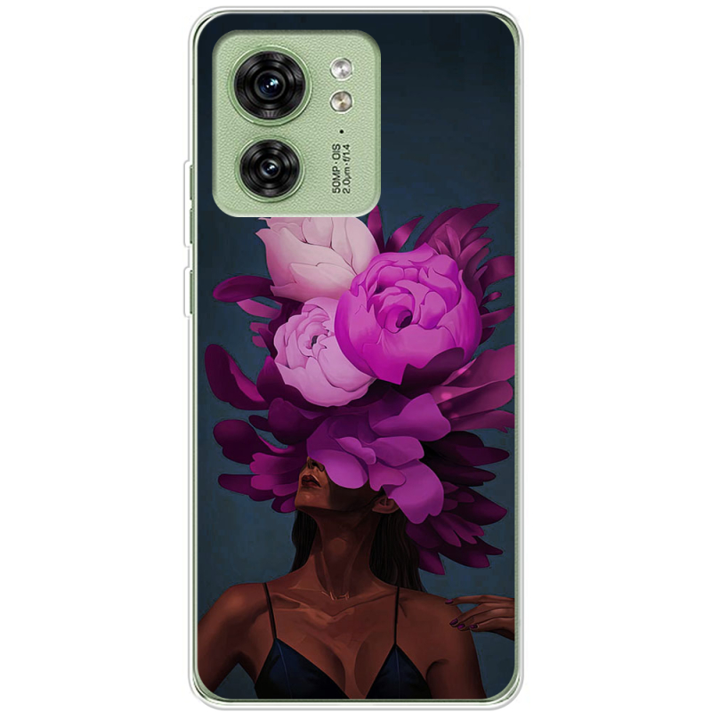 Чехол BoxFace Motorola Edge 40 Exquisite Purple Flowers