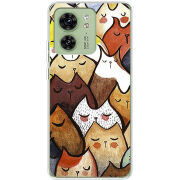 Чехол BoxFace Motorola Edge 40 Sleepy Cats