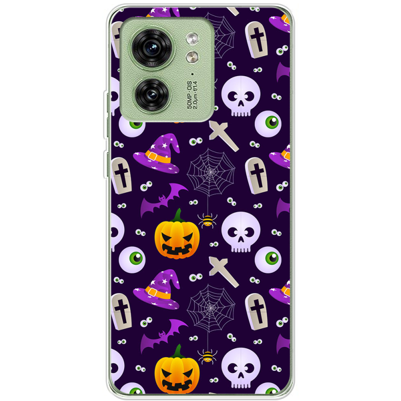 Чехол BoxFace Motorola Edge 40 Halloween Purple Mood