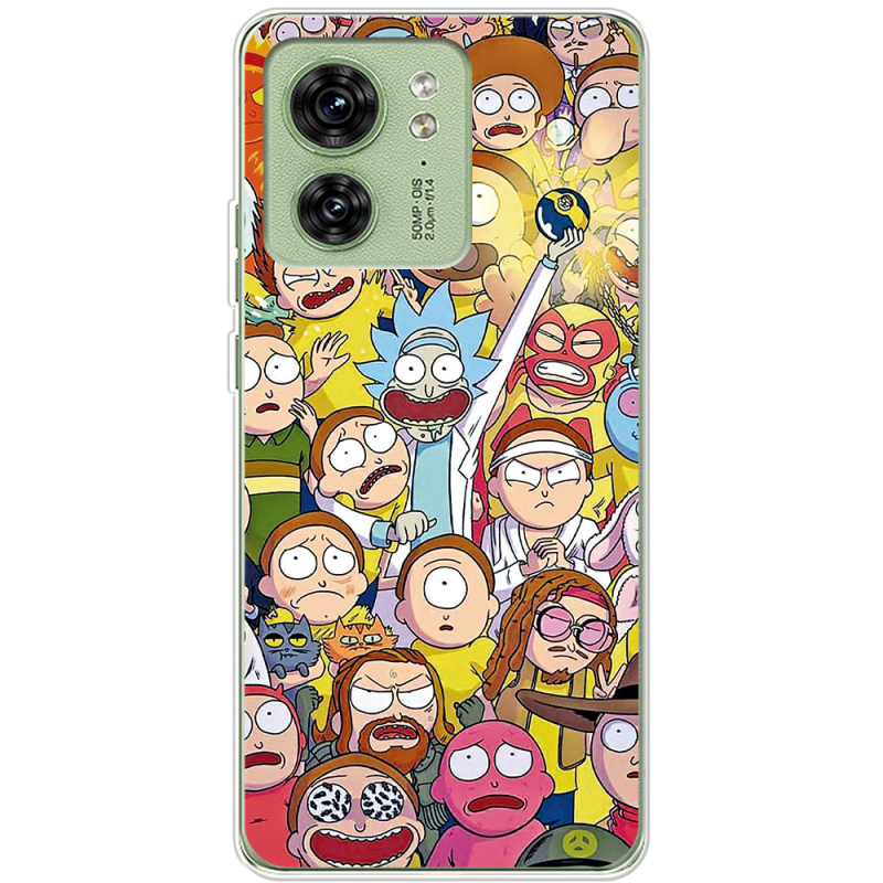 Чехол BoxFace Motorola Edge 40 Rick and Morty