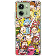 Чехол BoxFace Motorola Edge 40 Rick and Morty