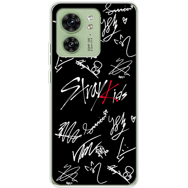 Чехол BoxFace Motorola Edge 40 Stray Kids автограф