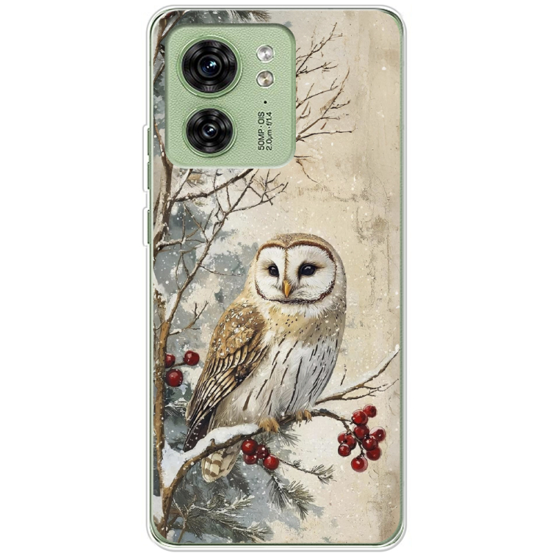 Чехол BoxFace Motorola Edge 40 Christmas Owl