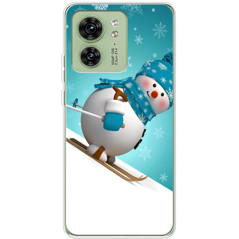 Чехол BoxFace Motorola Edge 40 Skier Snowman