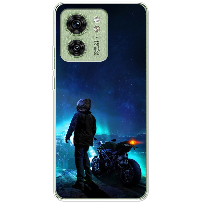 Чехол BoxFace Motorola Edge 40 Motorcyclist