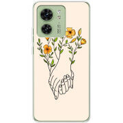 Чехол BoxFace Motorola Edge 40 Flower Hands