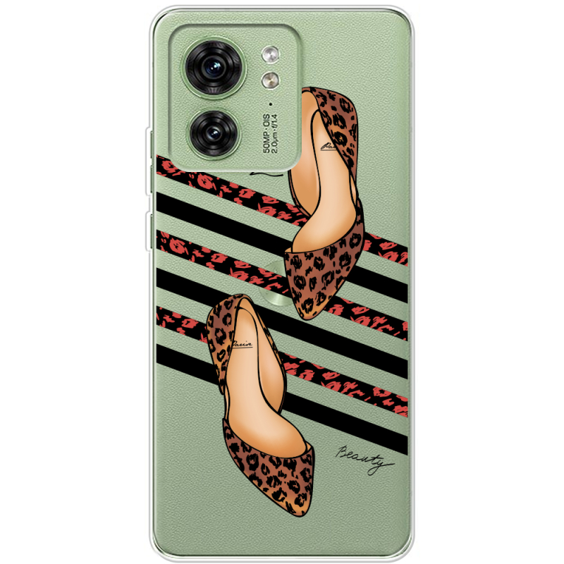 Прозрачный чехол BoxFace Motorola Edge 40 Love Beauty