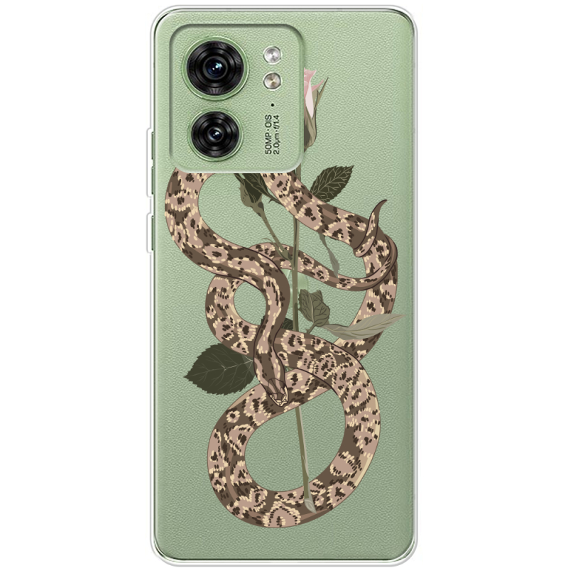 Прозрачный чехол BoxFace Motorola Edge 40 Glamor Snake
