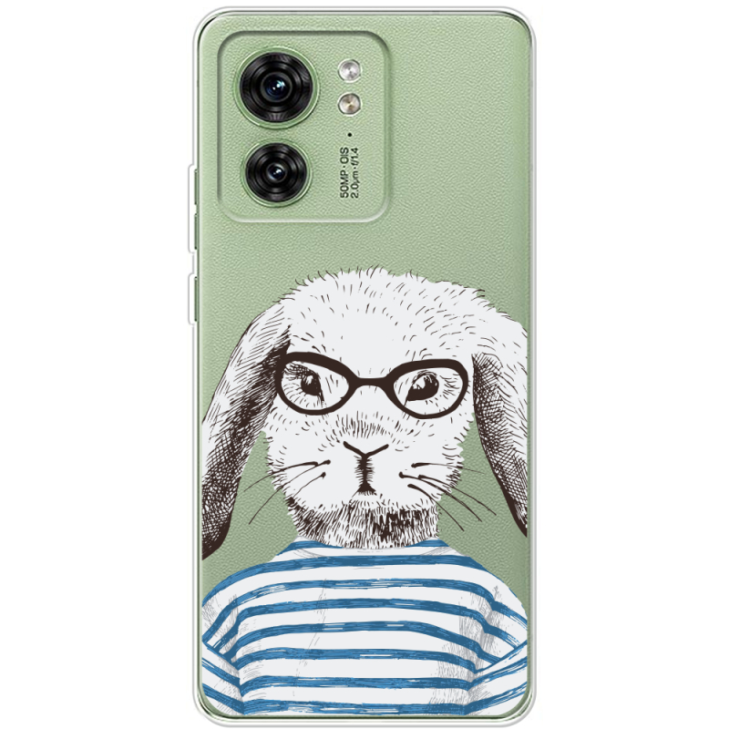Прозрачный чехол BoxFace Motorola Edge 40 MR. Rabbit