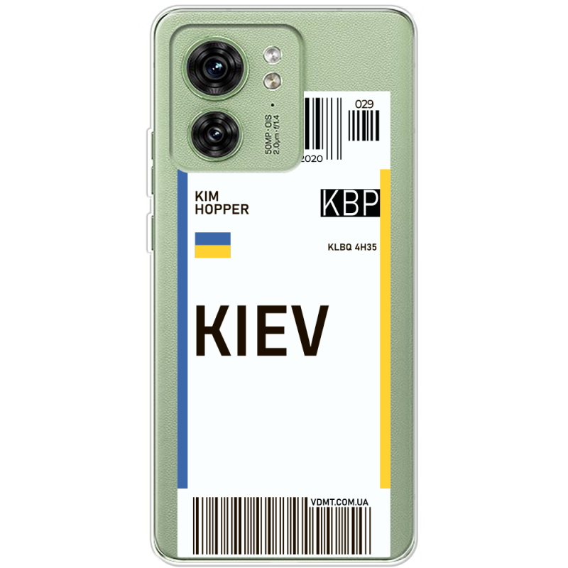 Прозрачный чехол BoxFace Motorola Edge 40 Ticket Kiev