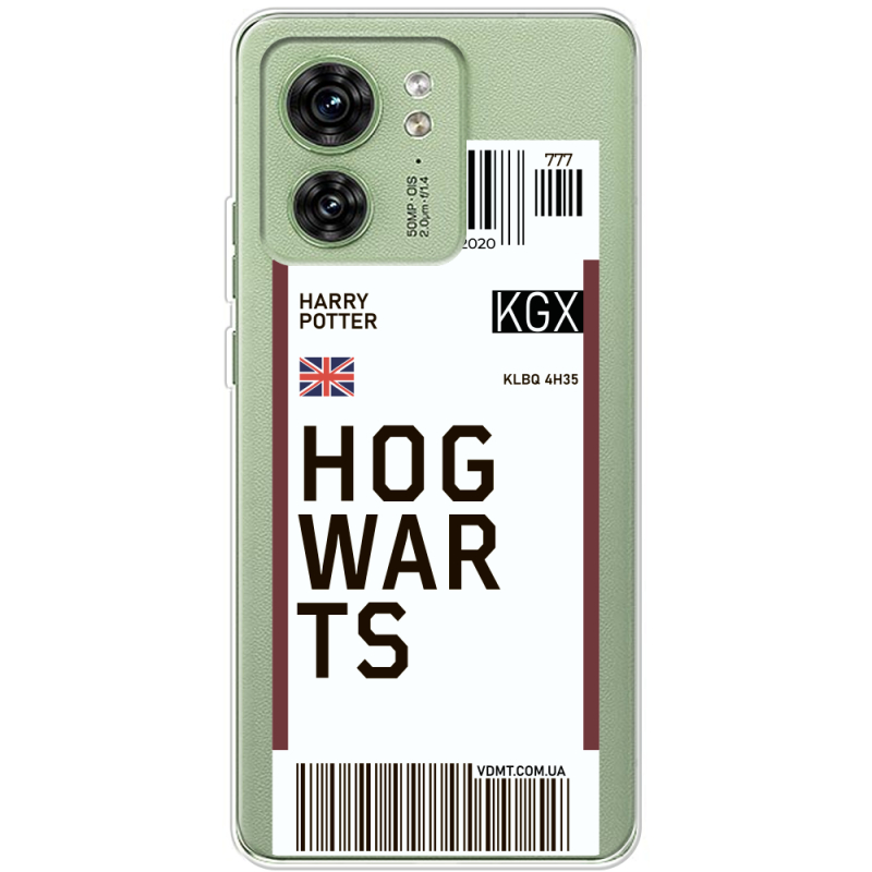 Прозрачный чехол BoxFace Motorola Edge 40 Ticket Hogwarts