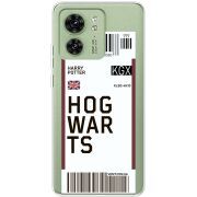 Прозрачный чехол BoxFace Motorola Edge 40 Ticket Hogwarts