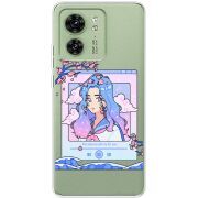 Прозрачный чехол BoxFace Motorola Edge 40 The Sakuras Will Cry For You