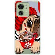 Прозрачный чехол BoxFace Motorola Edge 40 Winter Puggy