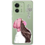 Прозрачный чехол BoxFace Motorola Edge 40 It's Gonna Be OK