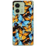 Прозрачный чехол BoxFace Motorola Edge 40 Butterfly Morpho