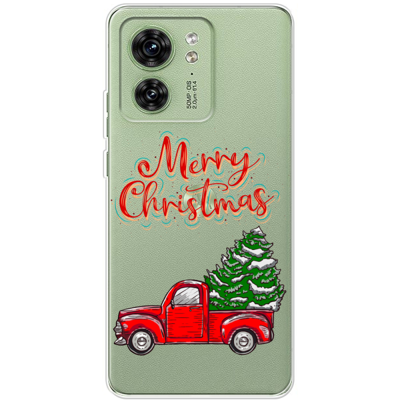 Прозрачный чехол BoxFace Motorola Edge 40 Holiday Car