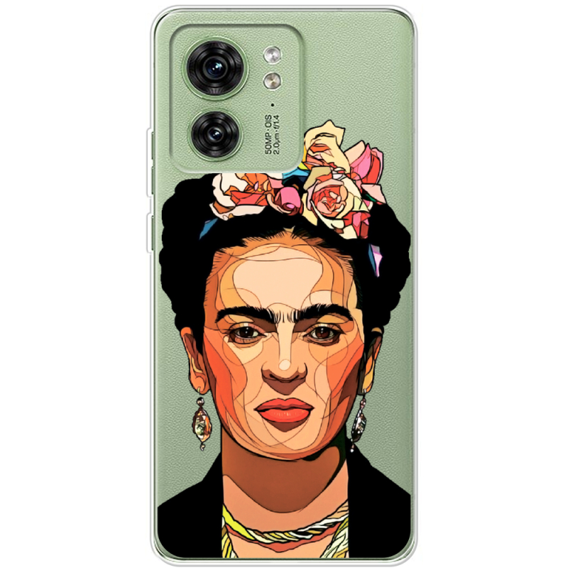 Прозрачный чехол BoxFace Motorola Edge 40 Фрида Кало
