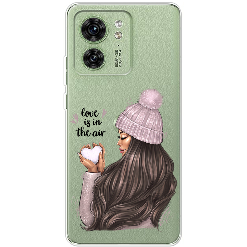 Прозрачный чехол BoxFace Motorola Edge 40 love is in the air