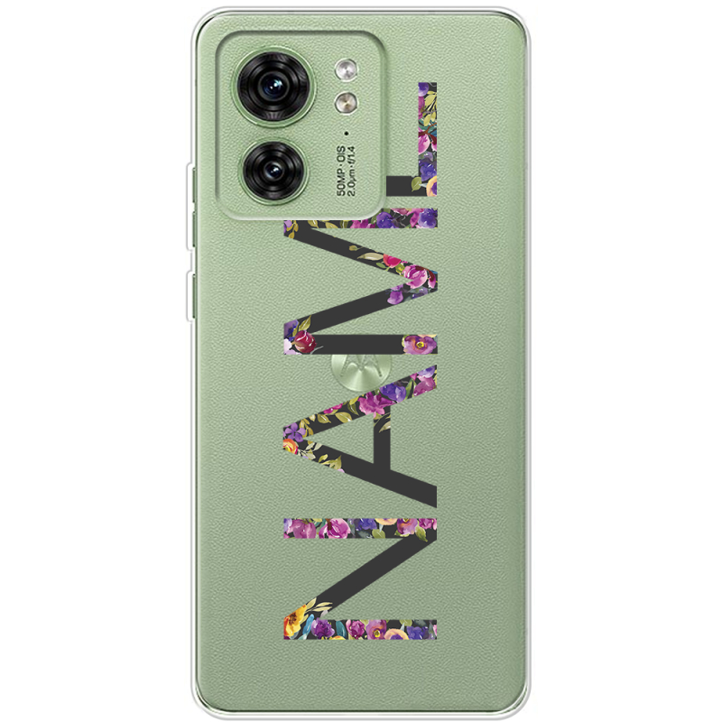 Прозрачный чехол BoxFace Motorola Edge 40 Именной