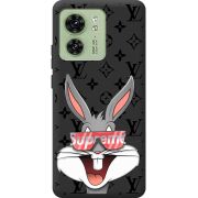 Черный чехол BoxFace Motorola Edge 40 looney bunny