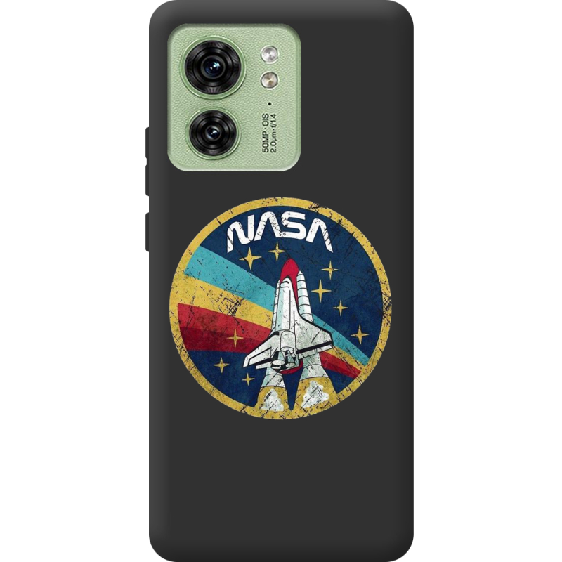 Черный чехол BoxFace Motorola Edge 40 NASA