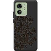 Черный чехол BoxFace Motorola Edge 40 Chinese Dragon