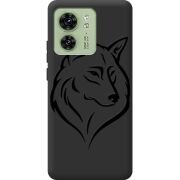 Черный чехол BoxFace Motorola Edge 40 Wolf