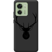 Черный чехол BoxFace Motorola Edge 40 Deer