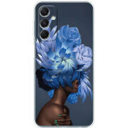 Чехол BoxFace Samsung Galaxy M34 5G (M346)  Exquisite Blue Flowers