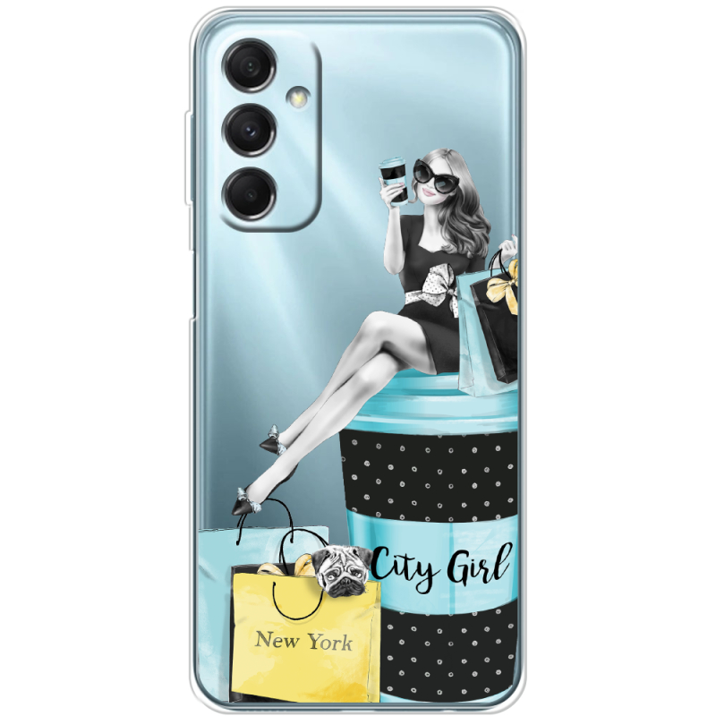 Прозрачный чехол BoxFace Samsung Galaxy M34 5G (M346) City Girl