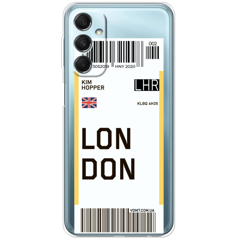 Прозрачный чехол BoxFace Samsung Galaxy M34 5G (M346) Ticket London