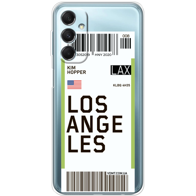 Прозрачный чехол BoxFace Samsung Galaxy M34 5G (M346) Ticket Los Angeles