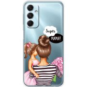 Прозрачный чехол BoxFace Samsung Galaxy M34 5G (M346) Super Mama and Daughter