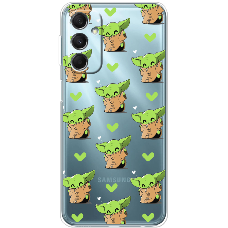 Прозрачный чехол BoxFace Samsung Galaxy M34 5G (M346) Pattern Baby Yoda