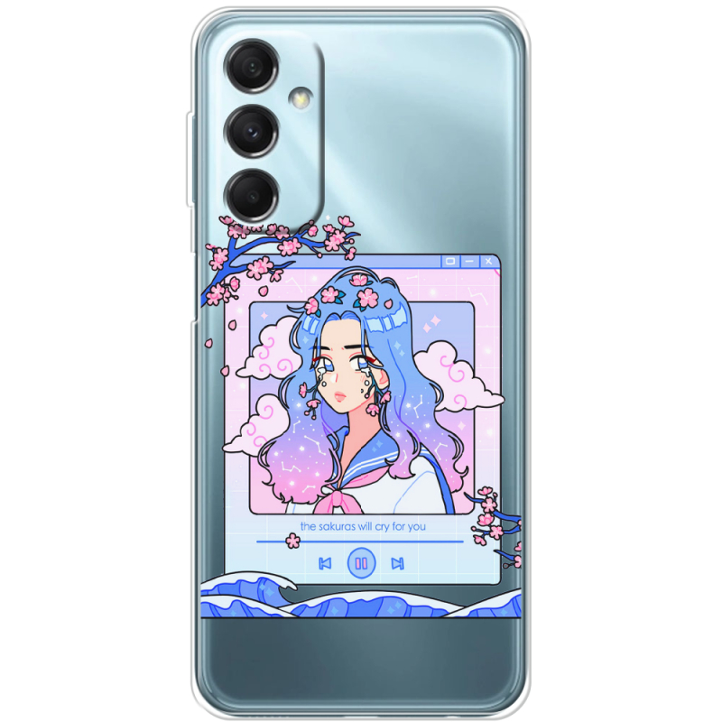 Прозрачный чехол BoxFace Samsung Galaxy M34 5G (M346) The Sakuras Will Cry For You