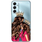 Прозрачный чехол BoxFace Samsung Galaxy M34 5G (M346) Queen and Princess