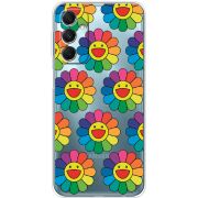 Прозрачный чехол BoxFace Samsung Galaxy M34 5G (M346) Hippie Flowers