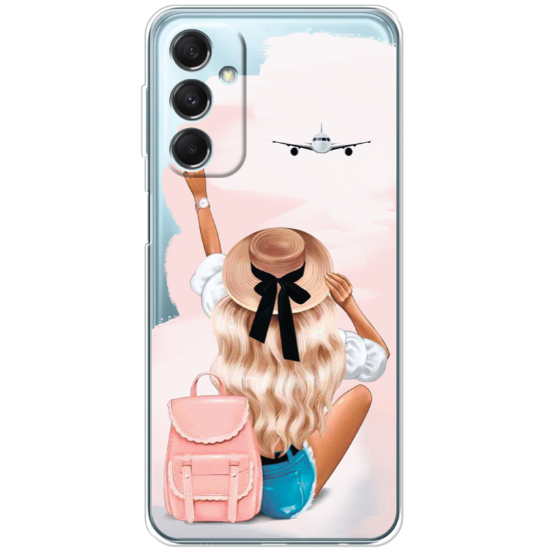 Прозрачный чехол BoxFace Samsung Galaxy M34 5G (M346) Travel Girl