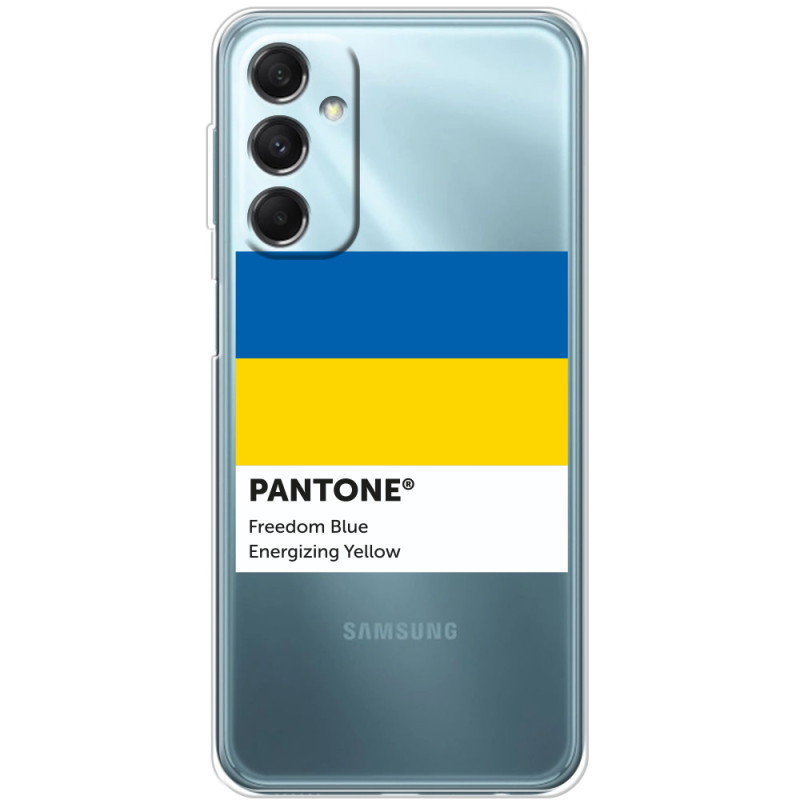 Прозрачный чехол BoxFace Samsung Galaxy M34 5G (M346) Pantone вільний синій