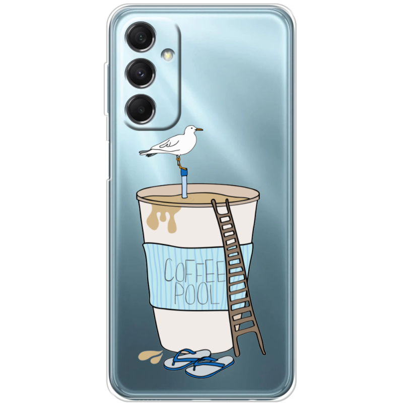 Прозрачный чехол BoxFace Samsung Galaxy M34 5G (M346) Segull in Cofee Pool